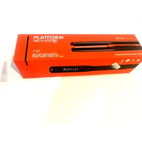 FHI Heat Platform Tourmaline Ceramic Professional Hair Styling Iron 1 1/4" Inch - Picture 4 of 7